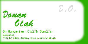 doman olah business card